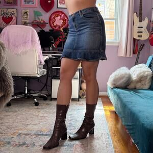 Vintage Y2K Guess denim mini skirt